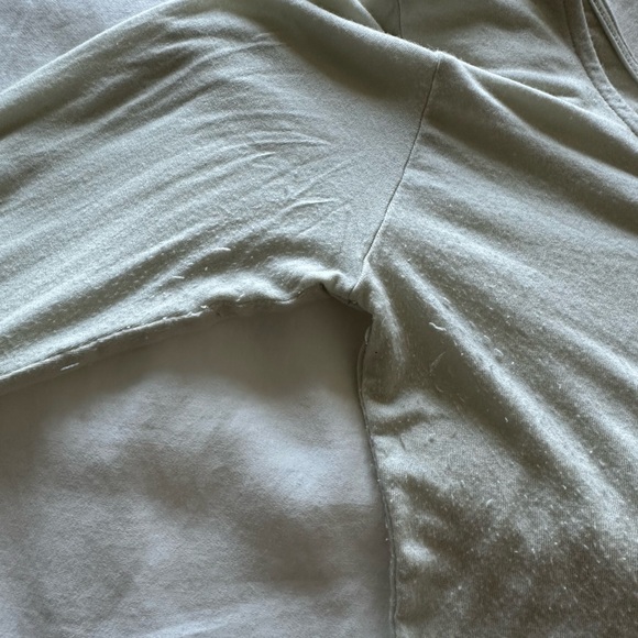 Joah Brown Scoop Neck Long Sleeve Crop Top - CREAM - Picture 8 of 9